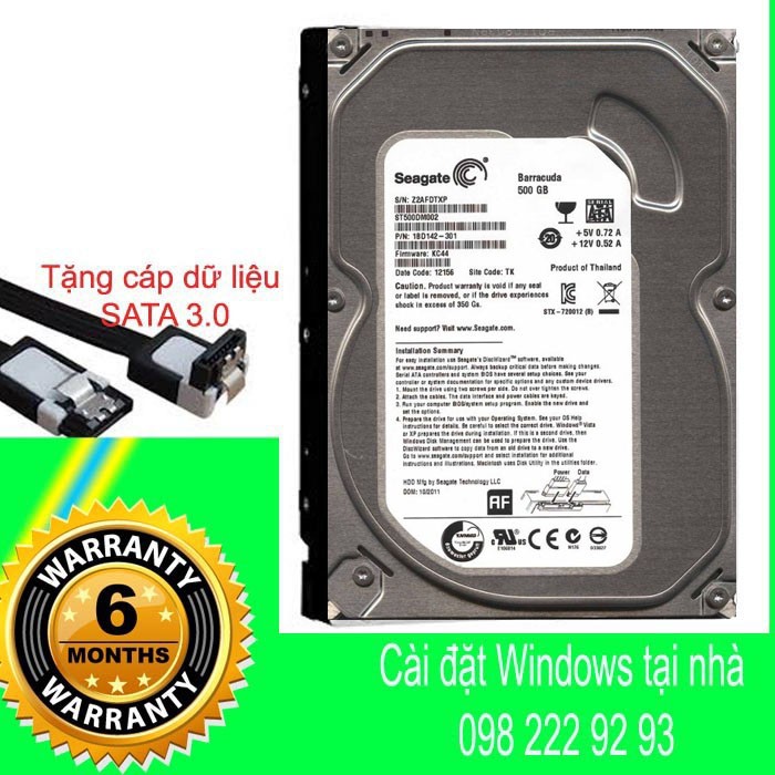 Hình ảnh HDD 500 GB