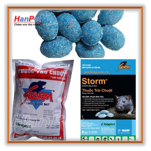 Gò vấp 1 gói Diệt Chuột Storm gói lớn 20viên CHỐNG ĐÔNG MÁU CHUỘT