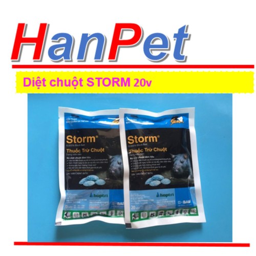 Gò vấp 1 gói Diệt Chuột Storm gói lớn 20viên CHỐNG ĐÔNG MÁU CHUỘT