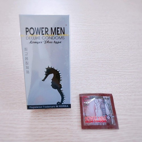 Bao Cao Su Powermen Cá Ngựa Xám Hộp 12 Chiếc