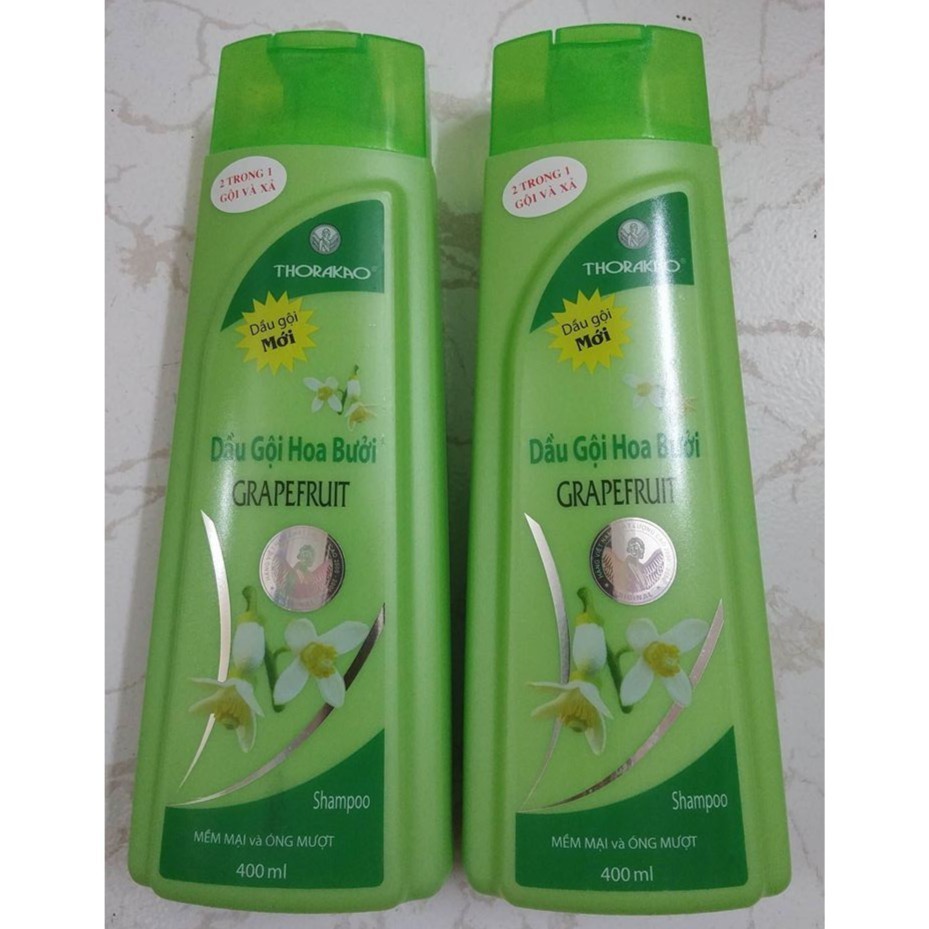 Combo 2 Chai Dầu Gội Và Xả Thorakao Hoa Bưởi 400Ml - 2 Trong 1 - 2Chaidaugoimptl