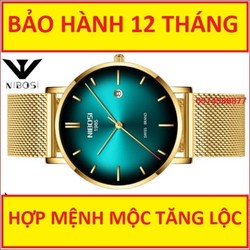 ĐỒNG HỒ TĂNG LỘC CHO MẠNG MỘC - BẢO HÀNH 12 THÁNG - Nibosi 1985 CHÍNH HÃNG
