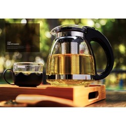 BỘ BÌNH LỌC TRÀ THỦY TINH CHỊU NHIỆT 4 CỐC 