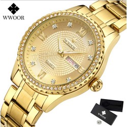 Đồng hồ nam dây thép không gỉ WWOOR 8856 fullbox