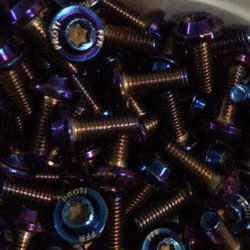 Combo 50 ốc Proti 6 ly M6 20 ốc màu titan