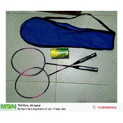 Bộ 2 vợt cầu lông thể thao + 12 quả cầu lông giá sỉ. – vợt