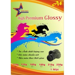 GIẤY IN ẢNH GLOSSY BÓNG 1 MẶT A4 230 gsm