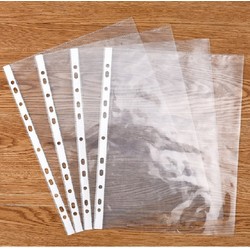 Combo 100 túi nilong trong đựng giấy 11 lỗ