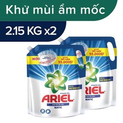 Combo 2 Túi Nước Giặt Ariel Khử Mùi Ẩm Mốc 2.15kg