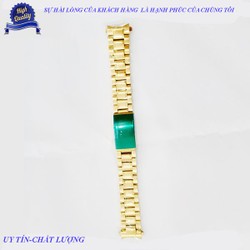 Dây đồng hồ kim loại mắt đúc size 18mm màu VÀNG cao cấp