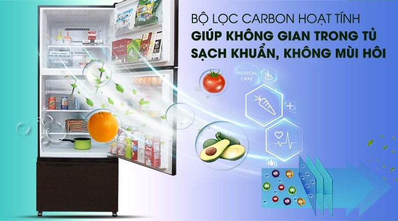 Bộ lọc Carbon - Tủ lạnh Mitsubishi Electric Inverter 414 lít MR-V50EH-BRW Bộ lọc Carbon - Tủ lạnh Mitsubishi Electric Inverter 414 lít MR-V50EH-BRW