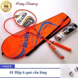 Bộ đôi vợt cầu lông Rodler kèm hộp cầu 3 quả- Vợt Cầu Lông – VƠT
