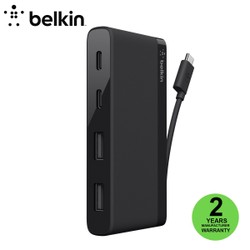 Bộ Chuyển Đổi 4 Trong 1 Belkin F4U090btBLK Cổng Type-C Sang 2 Cổng USB-A và 2 Cổng USB-C – F4U090btBLK 1
