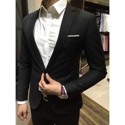 >> BÁO GIÁ ÁO KHOÁC VEST NAM VẢI KAKI DÀY MỊN ĐỨNG FORM HÀN - TC04042 | Shopee Lazada Sendo Tiki mới nhất 244 Bộ Vest Nam Màu Đen Form Ôm Body Chất Vải Dày Mịn áo+quần+cà vạt+nơ