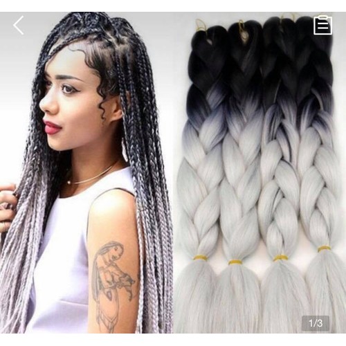 Bó tóc omber làm dreadlock, box braid, tóc nối