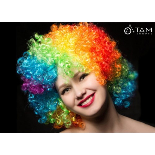 Tóc chú hề giả nhiều màu