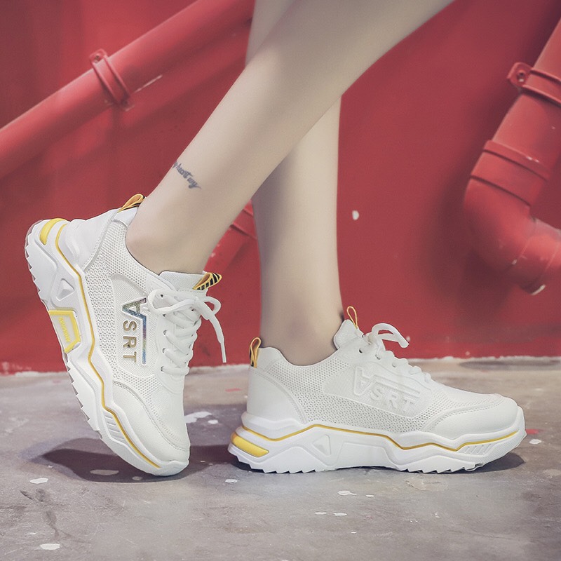 Giày bata nữ độn đế phong cách hàn Quốc hàng xịn