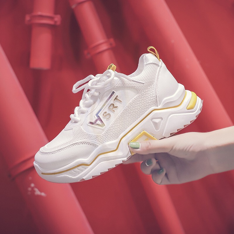 Giày bata nữ độn đế phong cách hàn Quốc hàng xịn