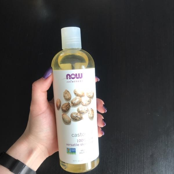 Now Solutions, Castor Oil, 4 fl oz,118 ml - Dầu thầu dầu, Dưỡng tóc nhanh dài, lông mi, lông mày