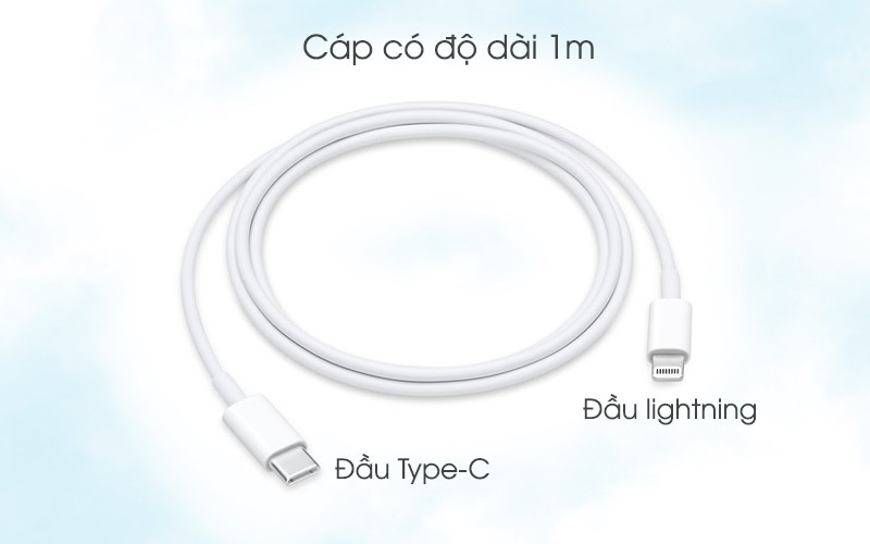 Hình ảnh Cáp sạc Type C - Lightning 1m Zin Hãng cho IPhone 11 Macboook