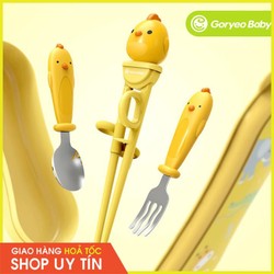 CHỌN MẪU - Bộ Đũa Thìa Dĩa Ăn Dặm Cho Bé Goryeo Baby Hàn Quốc