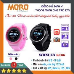 ĐỒNG HỒ ĐỊNH VỊ TRẺ EM WONLEX KT06 -- CHÔNG NƯỚC IP67 - Hàng Chính Hãng