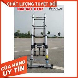 Thang Nhôm Rút HAKACHI Nhật Bản Chữ A 2M8 + 2M8 - BH 24 Tháng. HM18CP. 2019