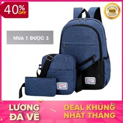 |Hỗ Trợ 30k Ship| Balo Nam Đi Học, Balo Nữ Đi Học Balo Laptop 15,6 inch, Balo Nam, Balo Nữ, Balo Cực Xinh, Cặp Sách Balo Hàn Quốc Cực Đẹp Tặng Túi Đeo Chéo Nam Và Ví Balo Giá Rẻ mã BL Bộ 3 Mới – BL bộ 3 Mới