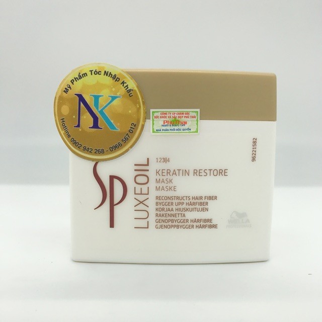 Hấp dầu phục hồi tóc SP Wella Luxe Oil 400ML