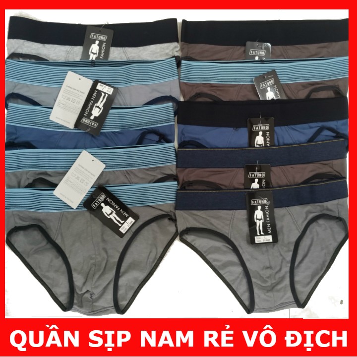 Hình ảnh [Xem hàng- miễn ship]Bộ 10 Sịp nam cotton siêu rẻ hàng chất lượng