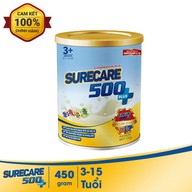 Sữa Surecare 500 Plus 3+ 450g dành cho bé biếng ăn suy dinh dưỡng thumbnail
