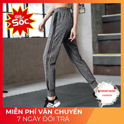 >> SO SÁNH GIÁ TẬP ZUMBA MẶC ĐỒ GÌ | Shopee Lazada Sendo Tiki 56 quần gym nữ jogger phối lưới thoáng mát có thể mặc đi chơi hay đi tập thể thao, đồ tập zumba cao cấp-CR026