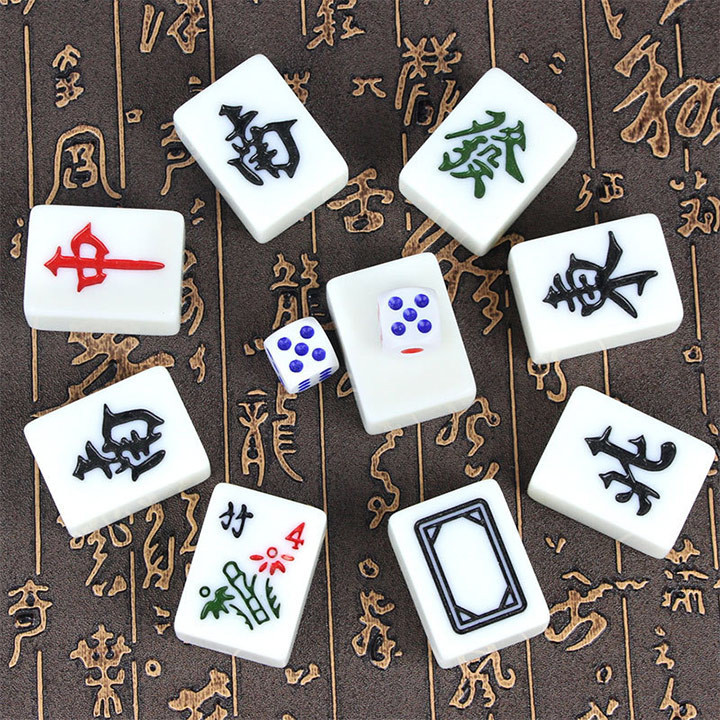 Mạt chược bạch ngọc 144 quân size 42mm