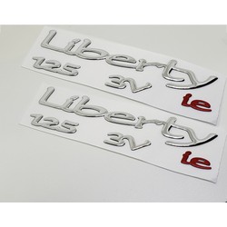 TEM LIBETY 125ie V3, màu bạc 3D