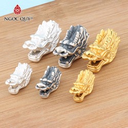 Phụ kiện bạc đầu rồng xỏ ngang – Ngọc Qúy Gemstones – B1089