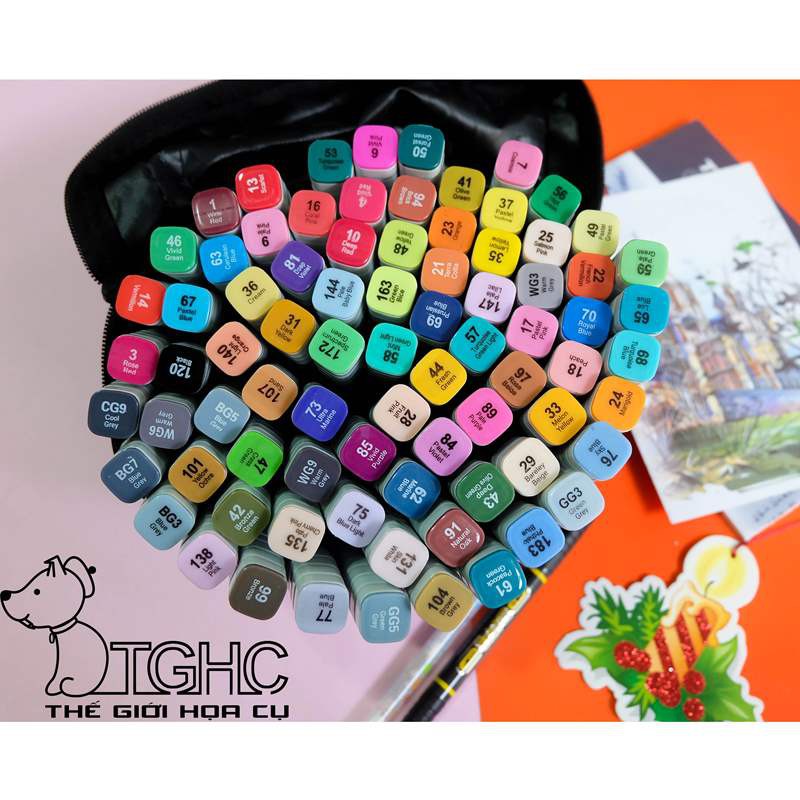 Bút marker touchliit 7 bộ 80 màu