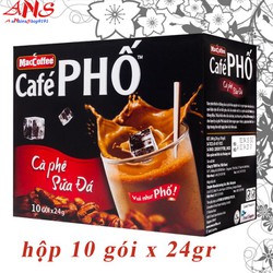 Combo 4 hộp Cà Phê Phố- mỗi hộp 10 gói x 24gr- mẫu xuân