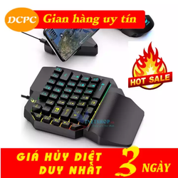 Bàn Phím Bán Cơ FREE WOLF K15 có 39 phím Chơi Game Pubg Mobile, Rules Of Survival, Free Fire Trên Điện Thoại, Máy Tính Bảng, Laptop Và PC – k15