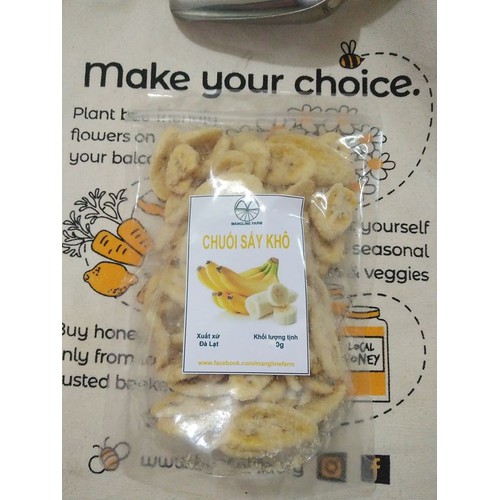 Chuối sấy không đường 500g