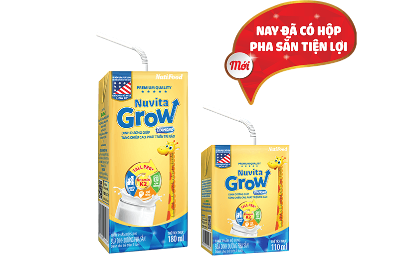 Sữa bột pha sẵn Nuvita Grow Diamond