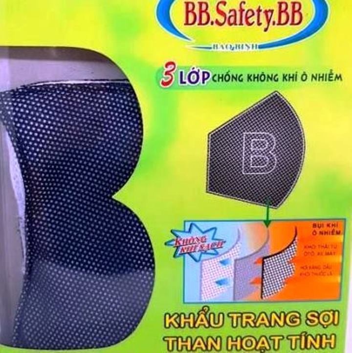 1 CÁI KHẨU TRANG VẢI SỢI THAN HOẠT TÍNH KHÁNG KHUẨN LOẠI TỐT HÀNG VIỆT NAM CHỐNG VIRUS - KHTR 7 4