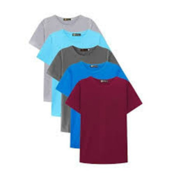 (ƯU ĐÃI GIẢM GIÁ) combo 5 chiếc áo thun nam trơn vải cotton thoáng mát tùy chọn màu _áo thun nam – combo 5 áo thun nam