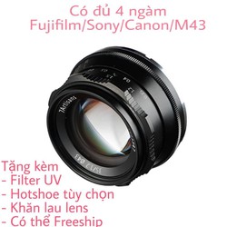 Ống kính 7Artisans 35mm F1.2 + Tặng kèm nhiều quà – 7Artisans 35mm F1.2