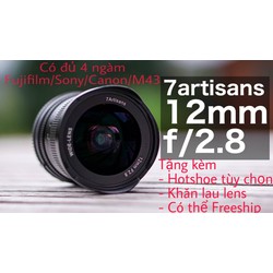 CÓ SẴN Ống kính 7Artisans 12mm F2.8 + Tặng kèm nhiều quà – 7Artisans 12mm F2.8