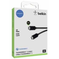 Cáp Thunderbolt 3 Belkin F2CD084bt0.8MBK