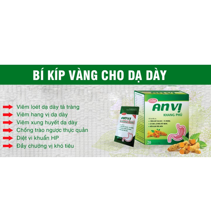 Hình ảnh Cốm An Vị Khang Phú - Ngừa viêm loét dạ dày, rối loạn tiêu hóa, đầy bụng ợ chua