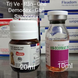 ASI ECOTRAZ – TICKAMIT – Diệt Ve – Ghẻ – Rận trên Chó Mèo – CM 487