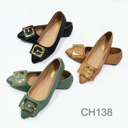 [JMP_CH138} Giày Búp Bê Nữ Mũi Nhọn_Kiểu Dáng Hàn Quốc Siêu Xinh – CH138