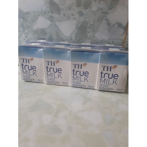 2 lốc Sữa tươi tiệt trùng TH true milk 110ml