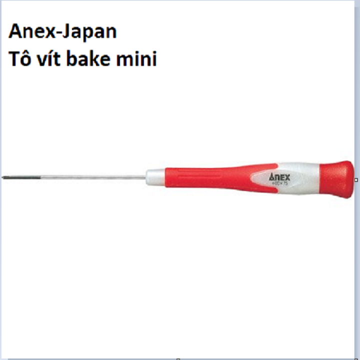 Tô vít bake mini +00x75 No.3511 Anex